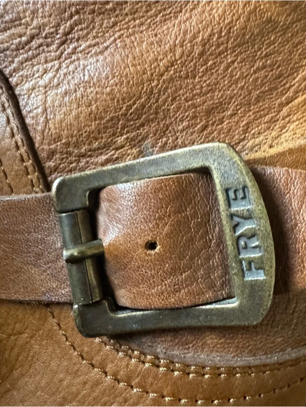 Frye Karla Engineer Short Brown Boot size 6.5 B